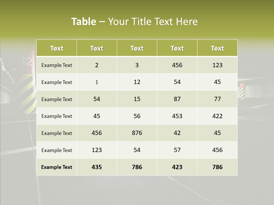 Inside Reflection Car PowerPoint Template