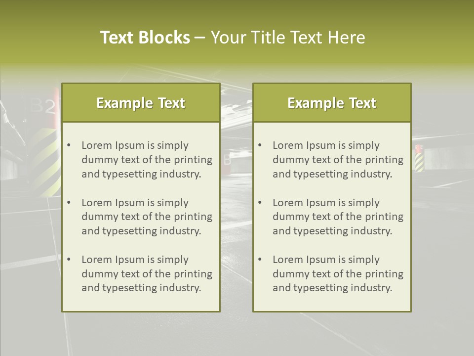 Inside Reflection Car PowerPoint Template