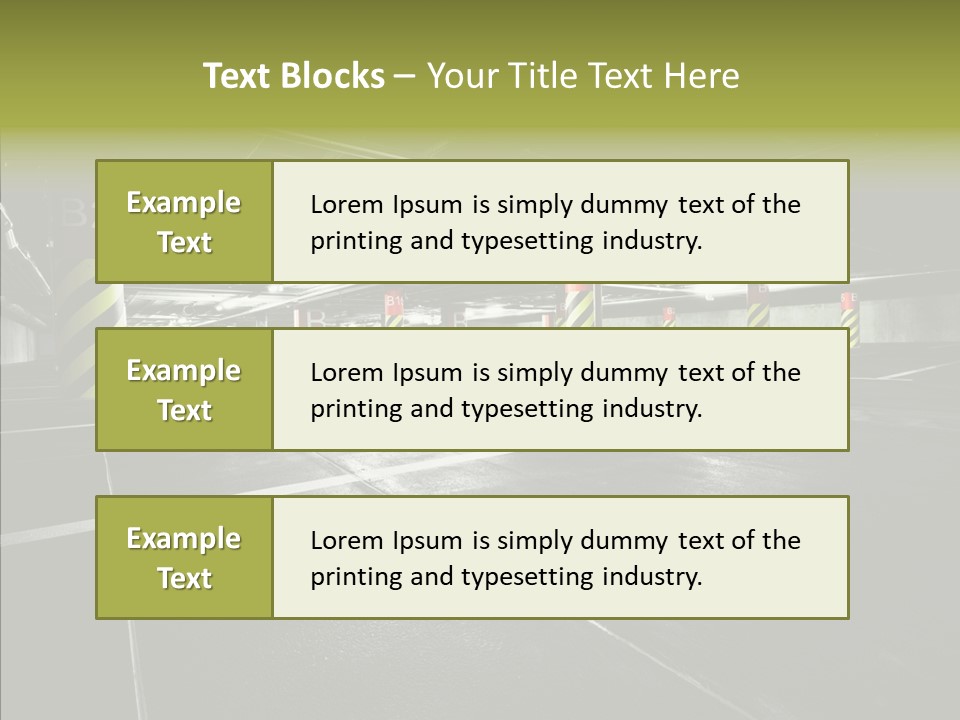 Inside Reflection Car PowerPoint Template