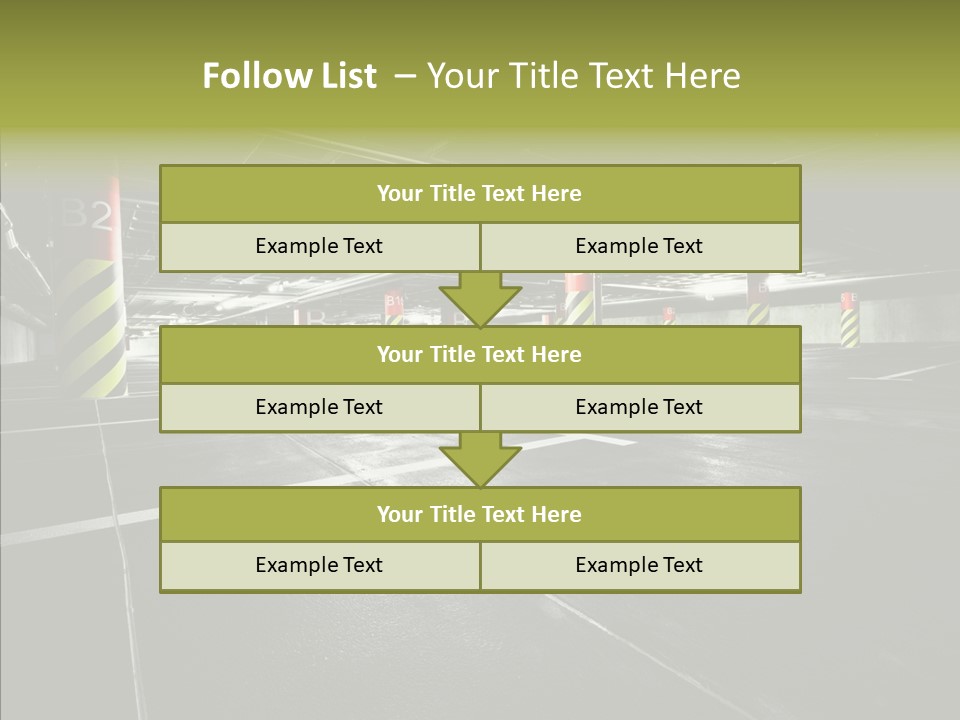 Inside Reflection Car PowerPoint Template