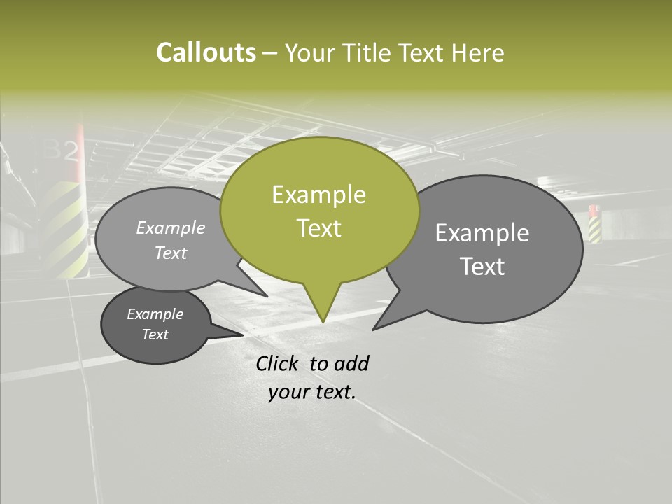 Inside Reflection Car PowerPoint Template