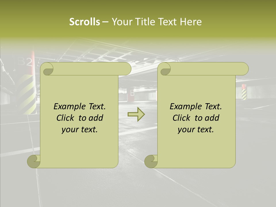 Inside Reflection Car PowerPoint Template