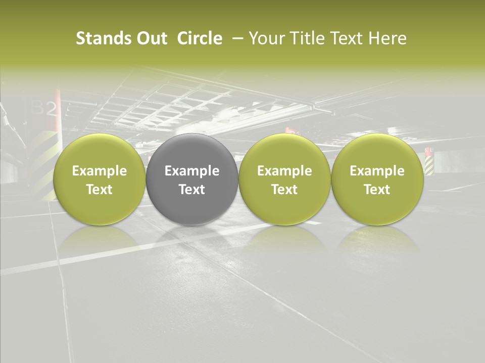 Inside Reflection Car PowerPoint Template