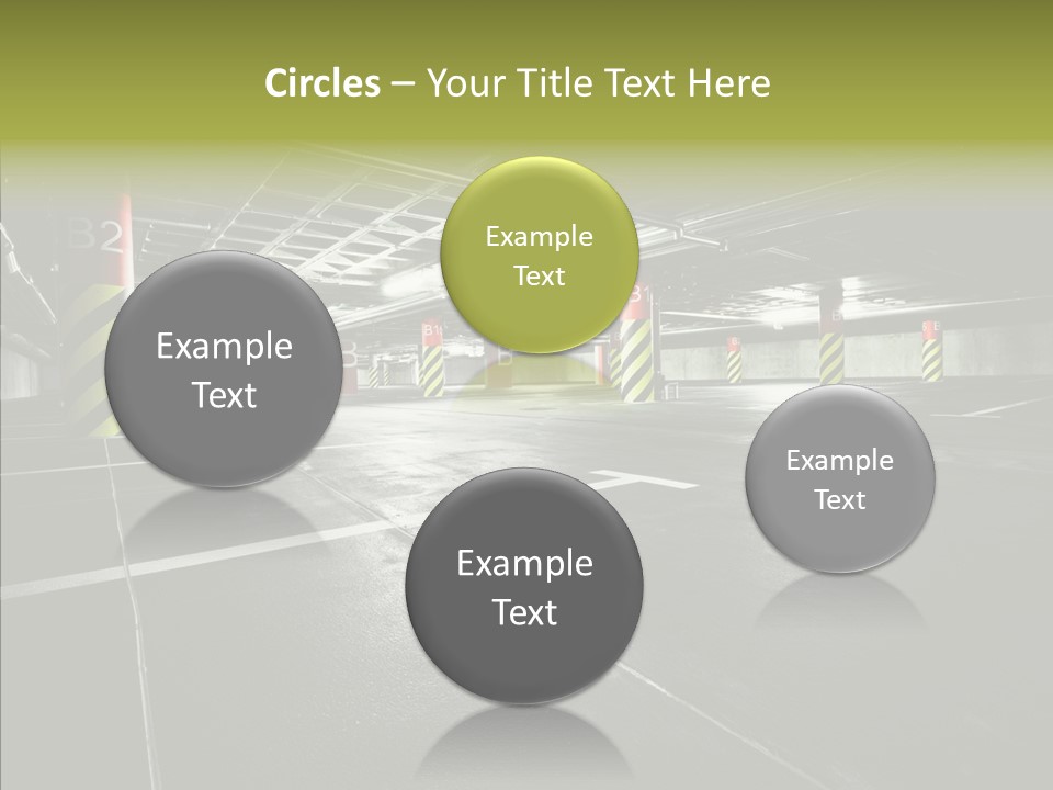 Inside Reflection Car PowerPoint Template