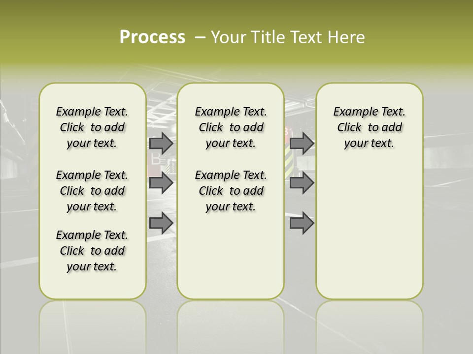 Inside Reflection Car PowerPoint Template