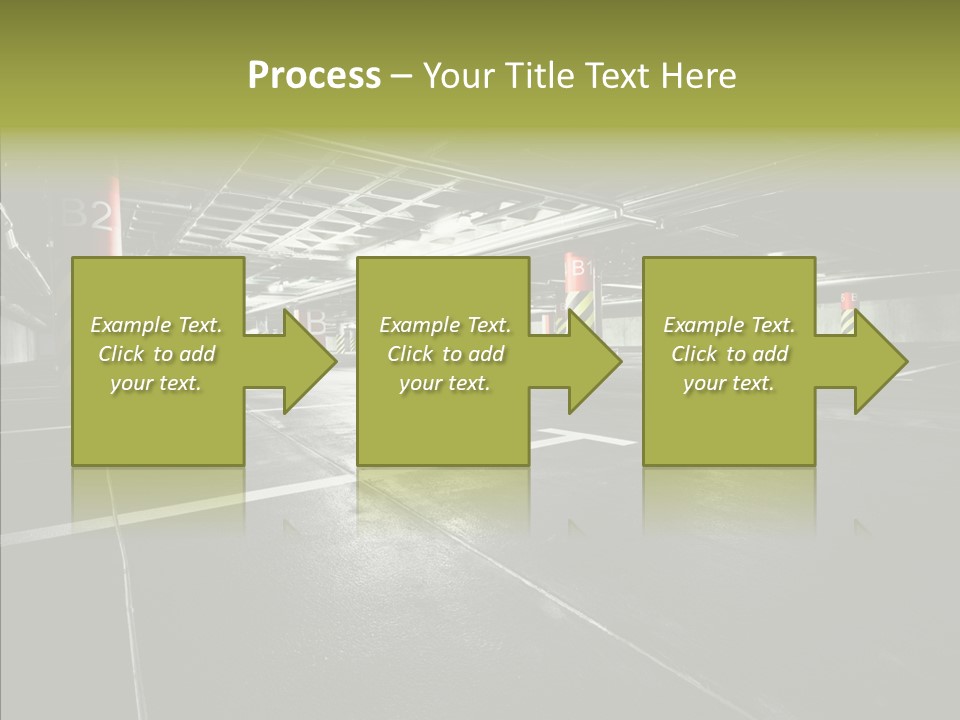 Inside Reflection Car PowerPoint Template