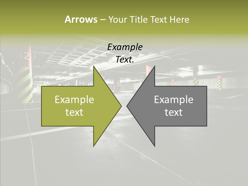 Inside Reflection Car PowerPoint Template