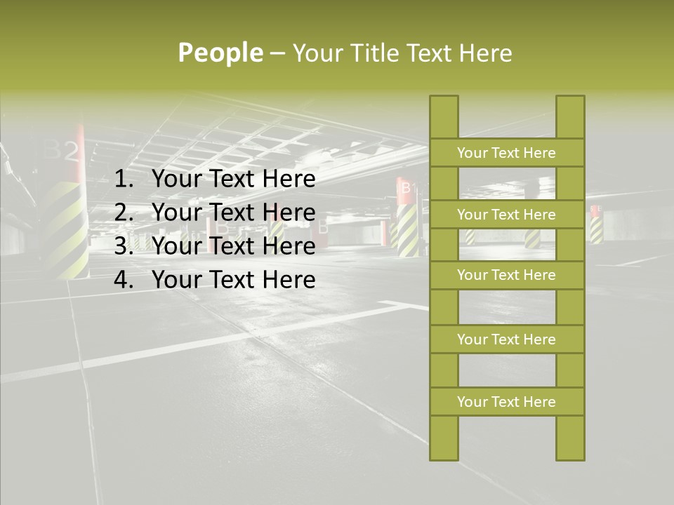 Inside Reflection Car PowerPoint Template