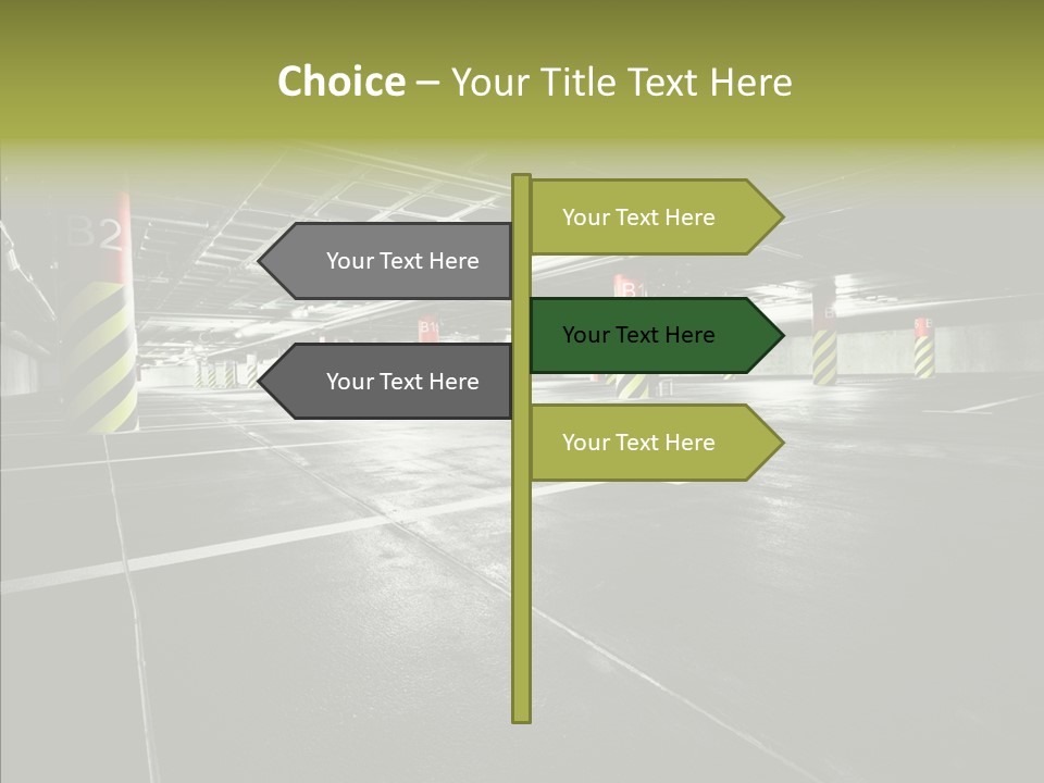 Inside Reflection Car PowerPoint Template