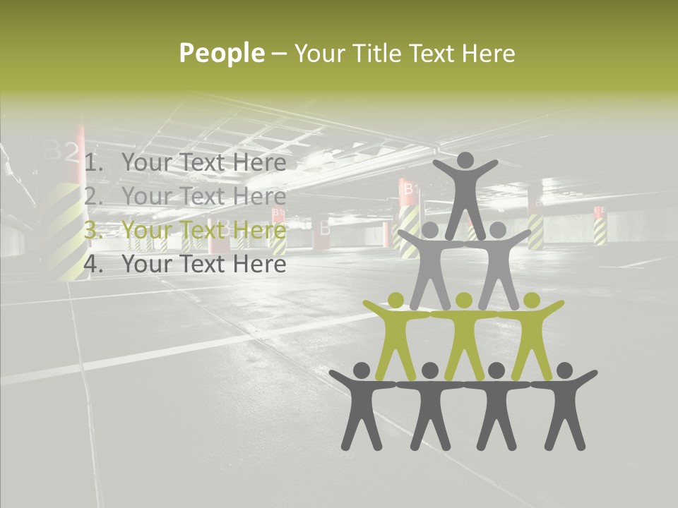 Inside Reflection Car PowerPoint Template