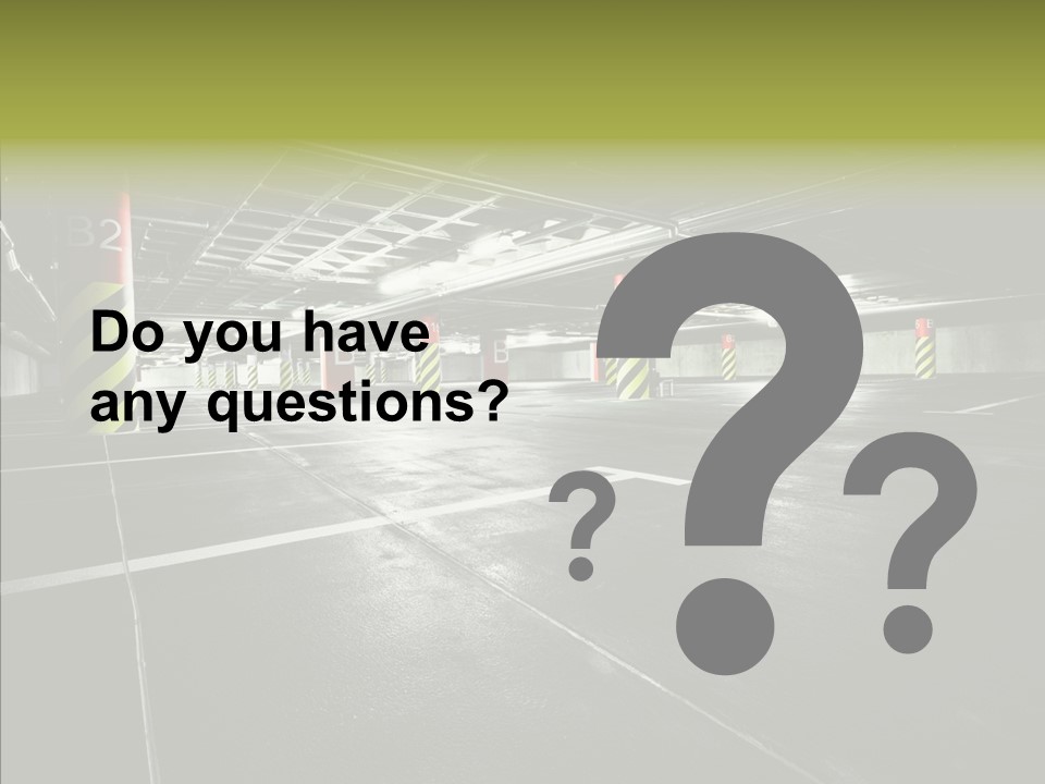 Inside Reflection Car PowerPoint Template