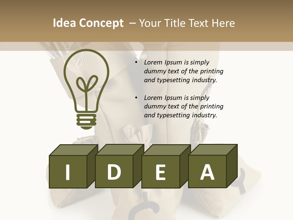 Payday Dollar Moneybag PowerPoint Template