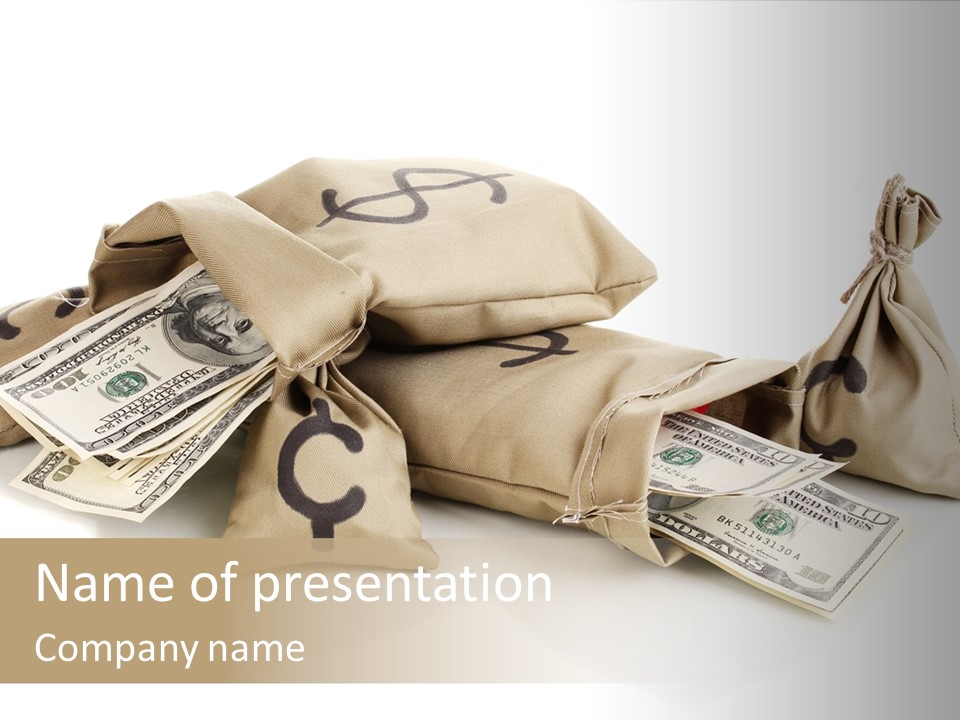 Isolated Rich Finance PowerPoint Template