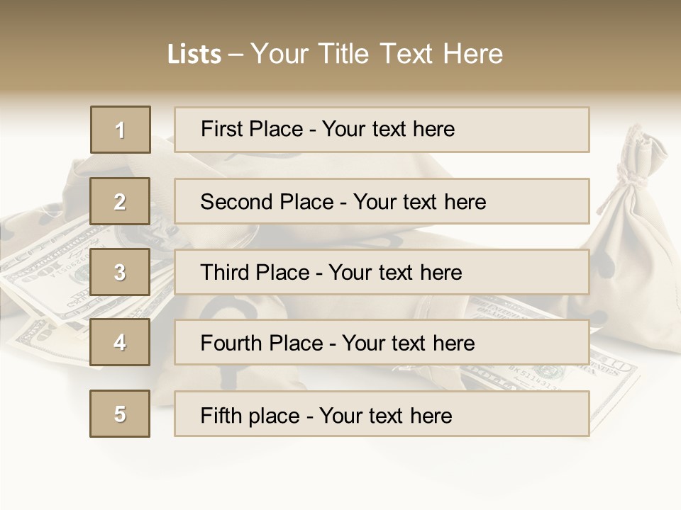 Isolated Rich Finance PowerPoint Template