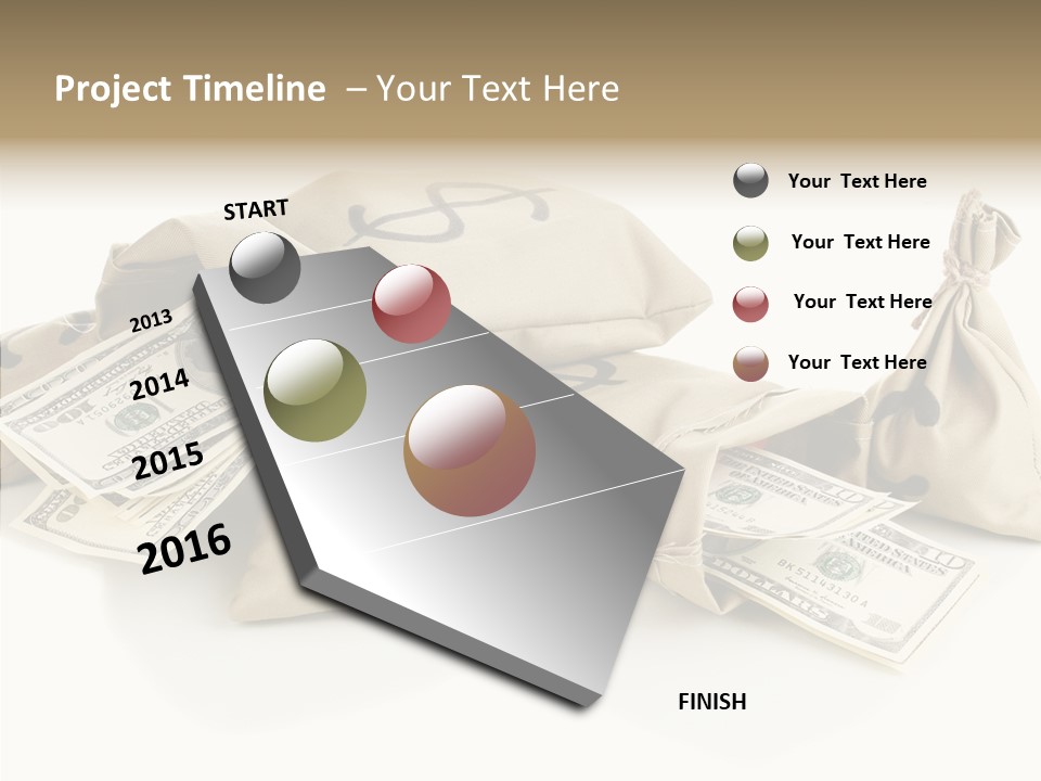 Isolated Rich Finance PowerPoint Template