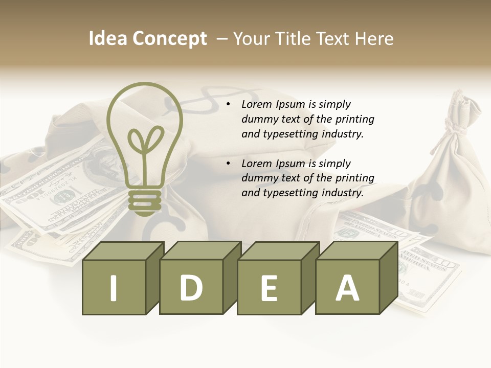 Isolated Rich Finance PowerPoint Template