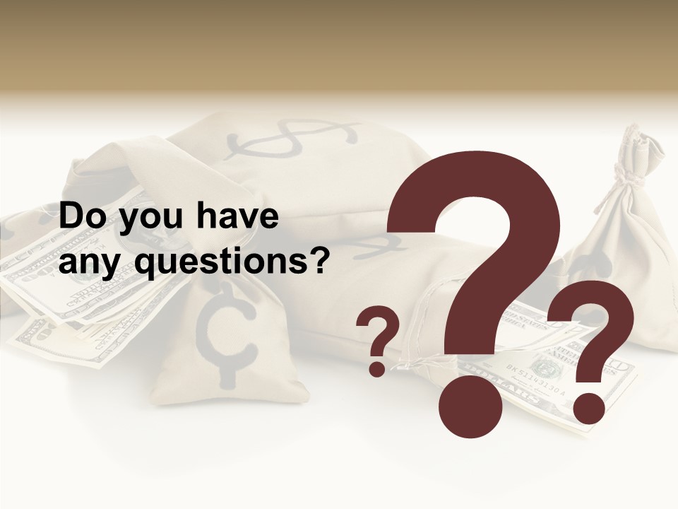 Isolated Rich Finance PowerPoint Template