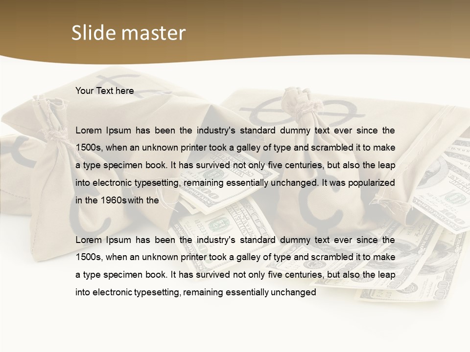 Lottery Trade Market PowerPoint Template