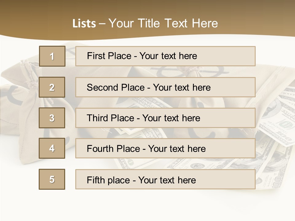 Lottery Trade Market PowerPoint Template