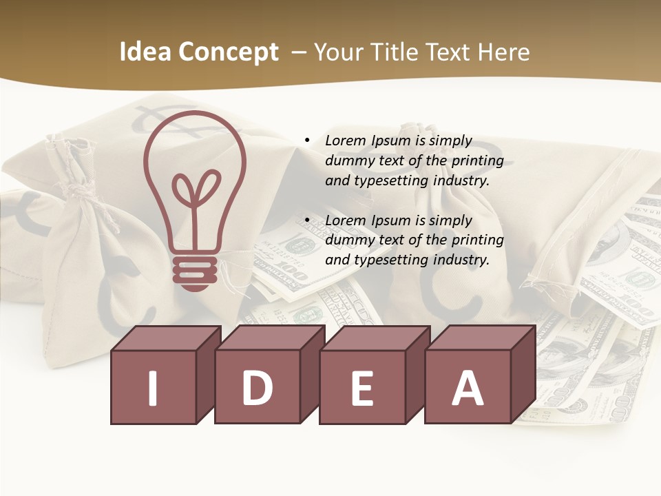 Lottery Trade Market PowerPoint Template