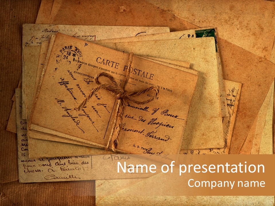 Vintage Paper Grungy PowerPoint Template