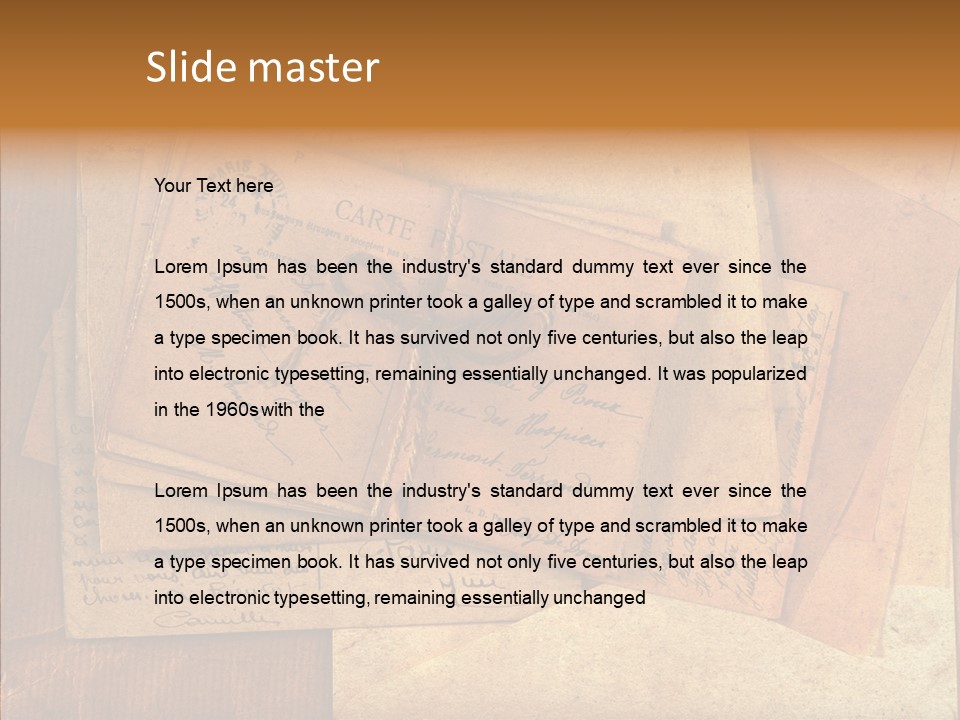 Vintage Paper Grungy PowerPoint Template