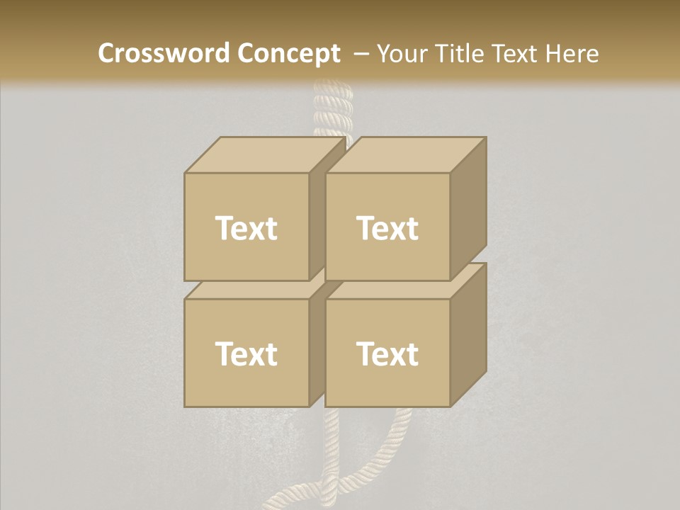 Capital Knot Hangman PowerPoint Template