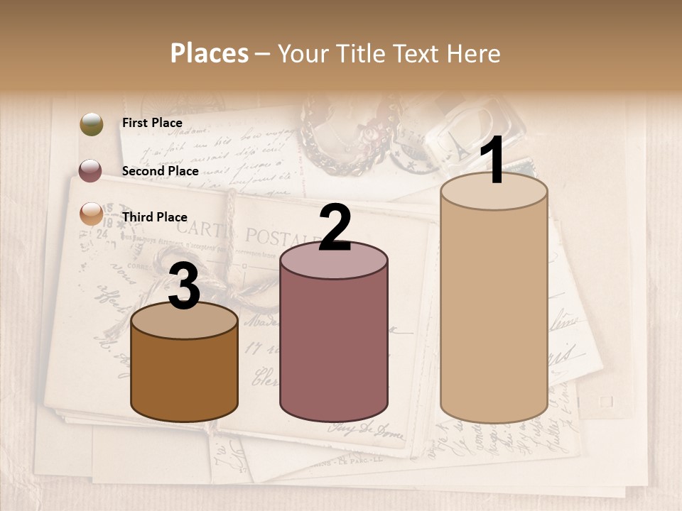 Album Correspondence Design PowerPoint Template