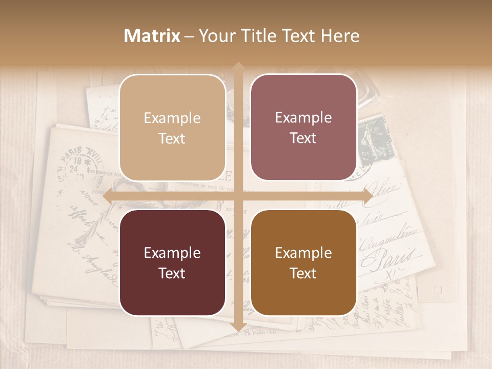 Album Correspondence Design PowerPoint Template