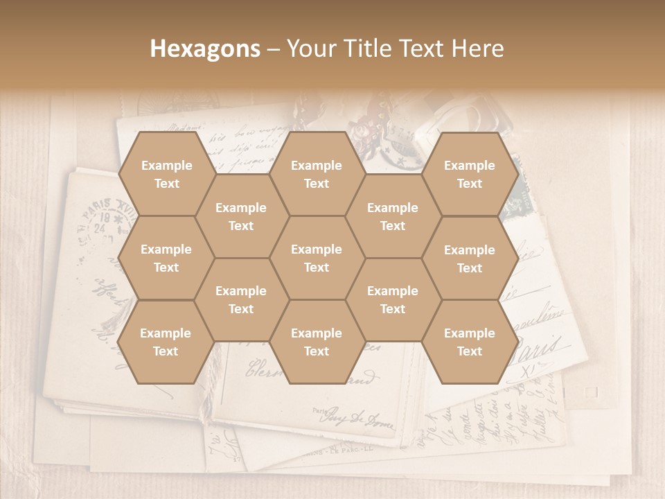 Album Correspondence Design PowerPoint Template