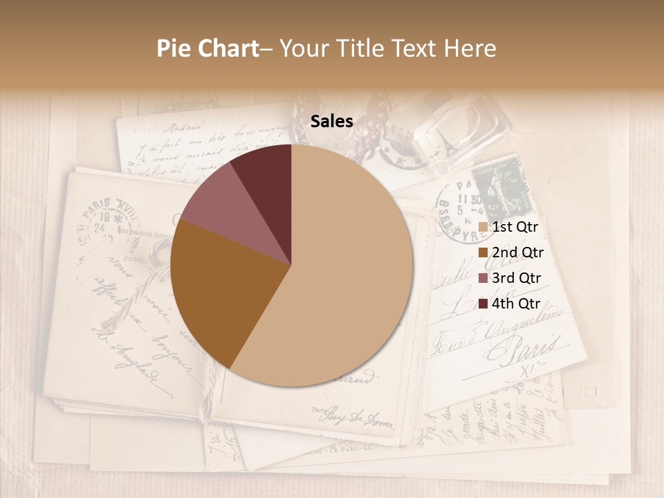 Album Correspondence Design PowerPoint Template