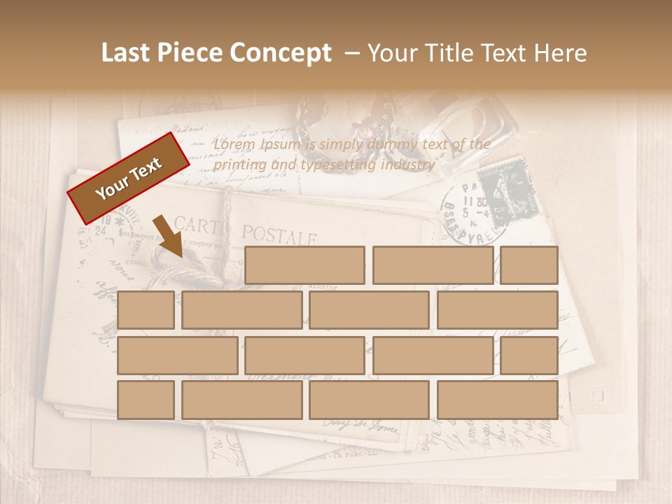 Album Correspondence Design PowerPoint Template