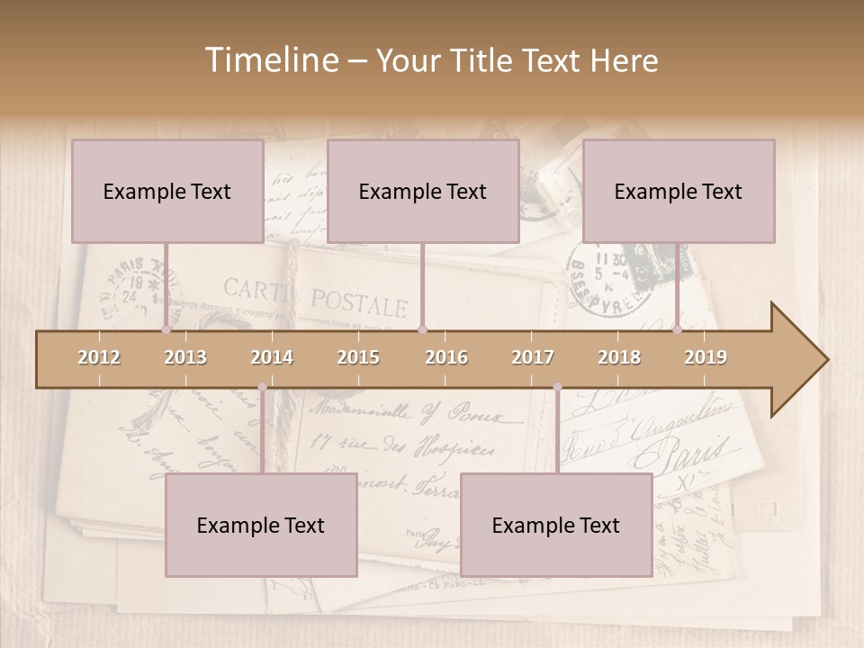 Album Correspondence Design PowerPoint Template