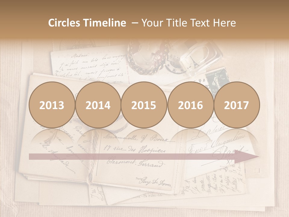 Album Correspondence Design PowerPoint Template