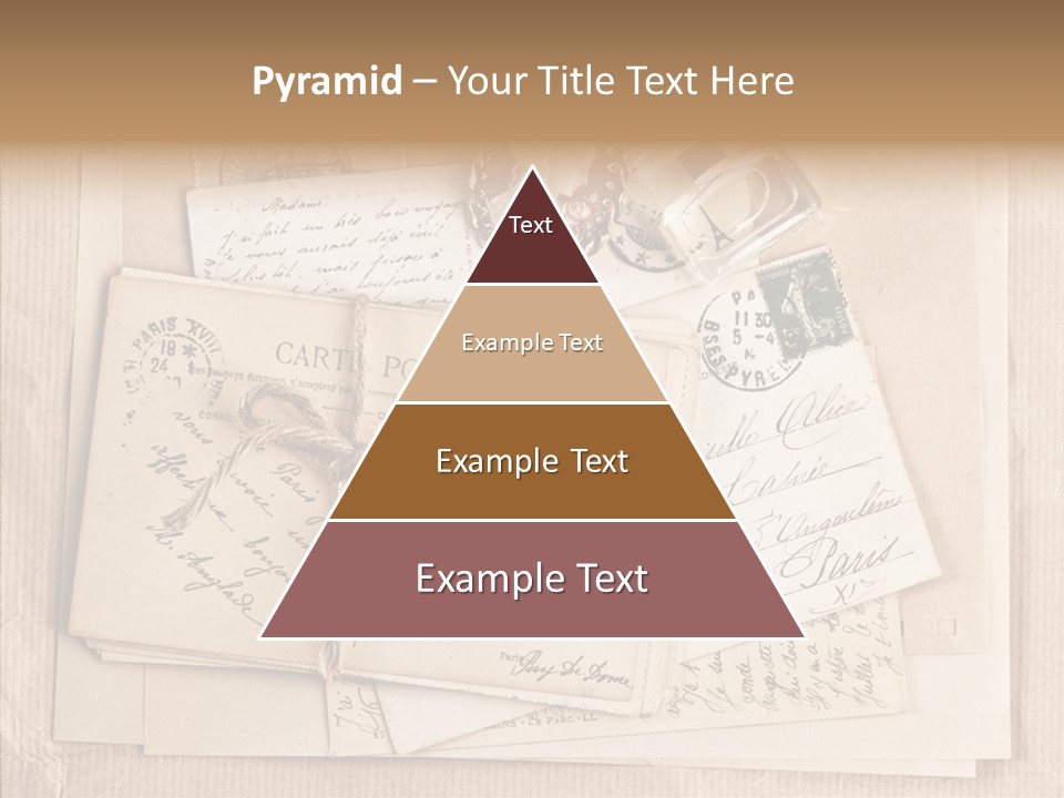 Album Correspondence Design PowerPoint Template