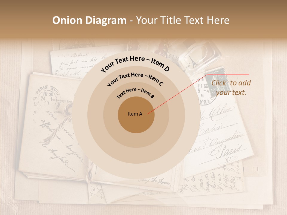 Album Correspondence Design PowerPoint Template