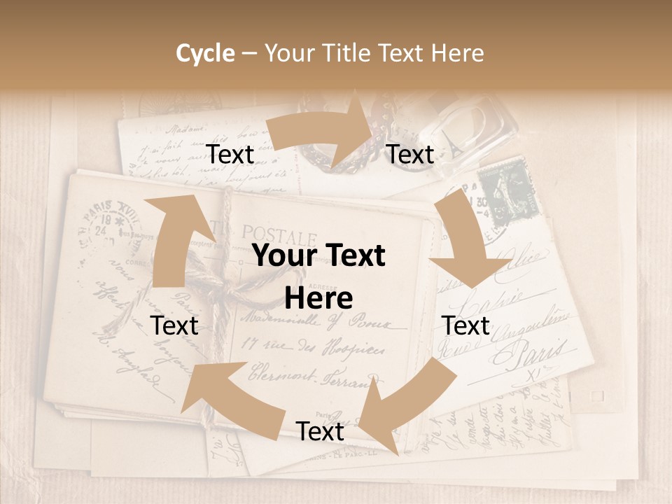 Album Correspondence Design PowerPoint Template