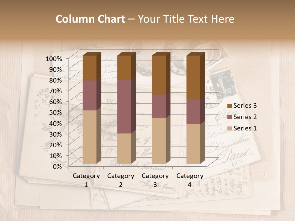 Album Correspondence Design PowerPoint Template