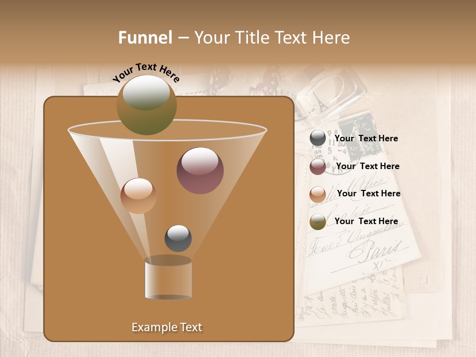 Album Correspondence Design PowerPoint Template