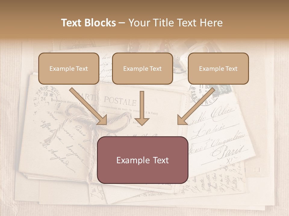 Album Correspondence Design PowerPoint Template
