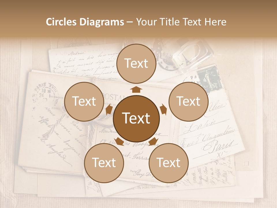 Album Correspondence Design PowerPoint Template