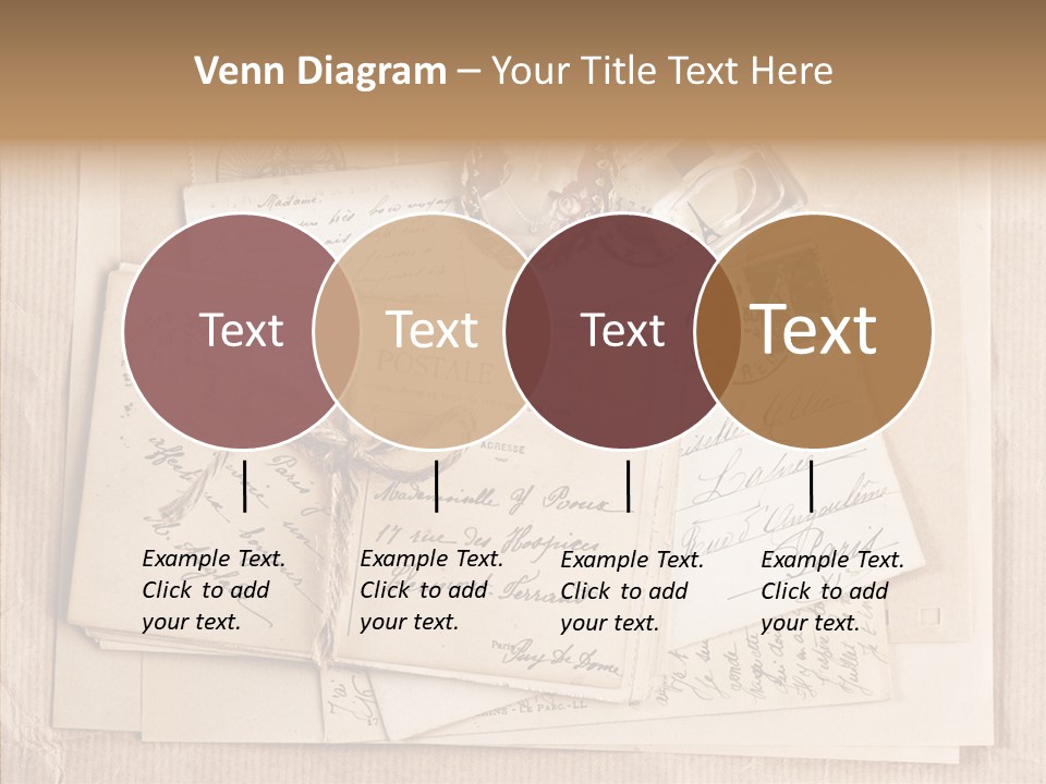 Album Correspondence Design PowerPoint Template