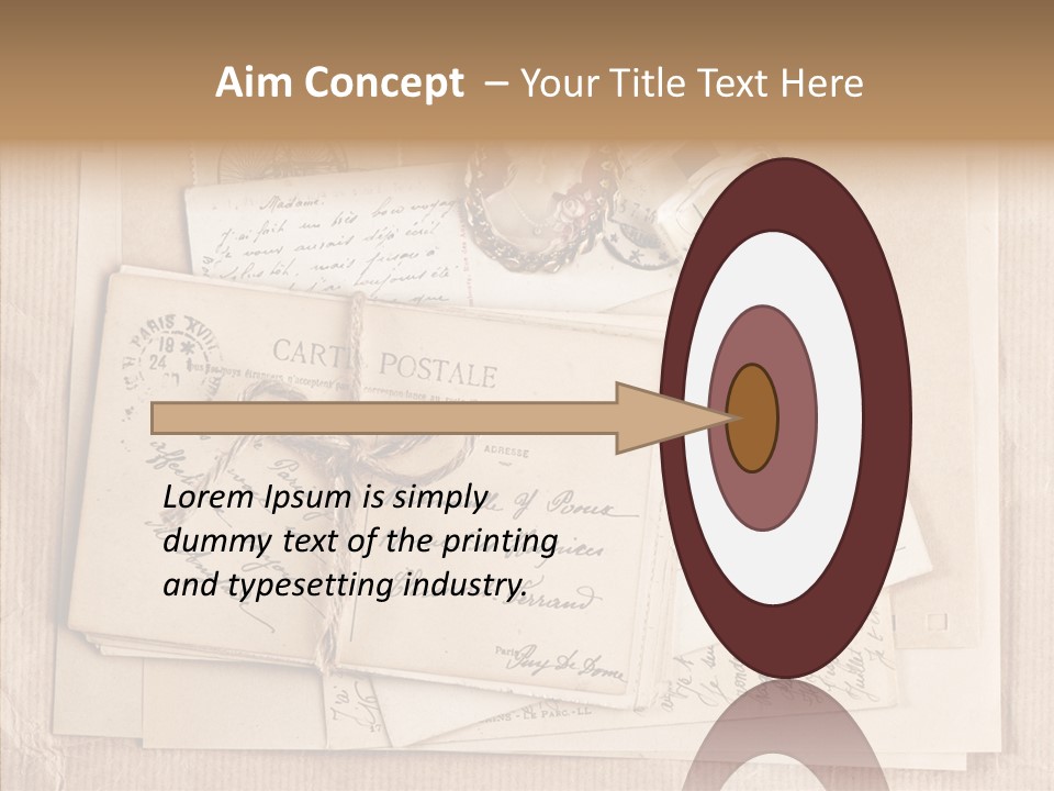 Album Correspondence Design PowerPoint Template