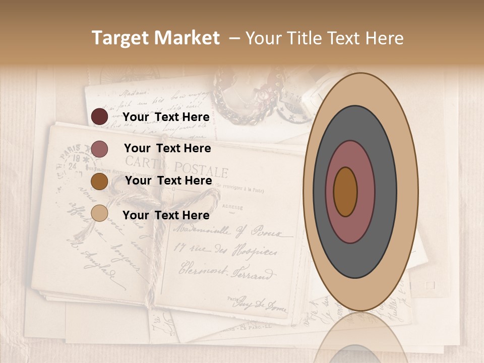 Album Correspondence Design PowerPoint Template