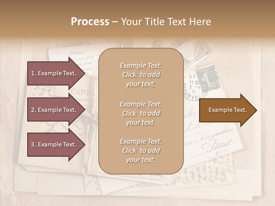 Album Correspondence Design PowerPoint Template