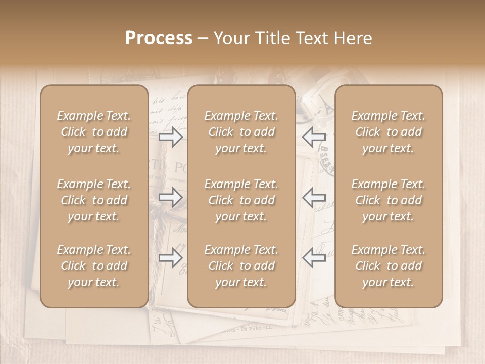 Album Correspondence Design PowerPoint Template