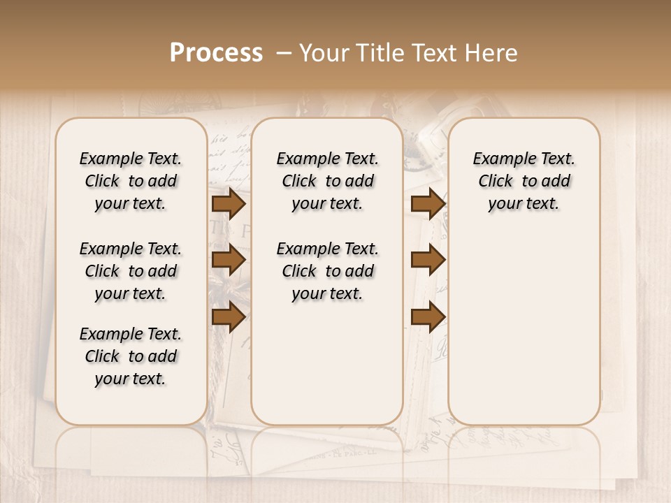 Album Correspondence Design PowerPoint Template