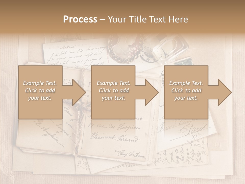 Album Correspondence Design PowerPoint Template