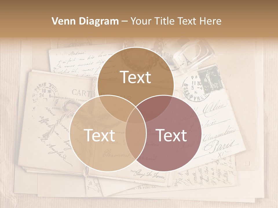 Album Correspondence Design PowerPoint Template