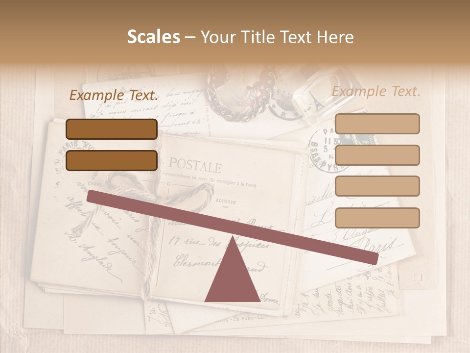 Album Correspondence Design PowerPoint Template